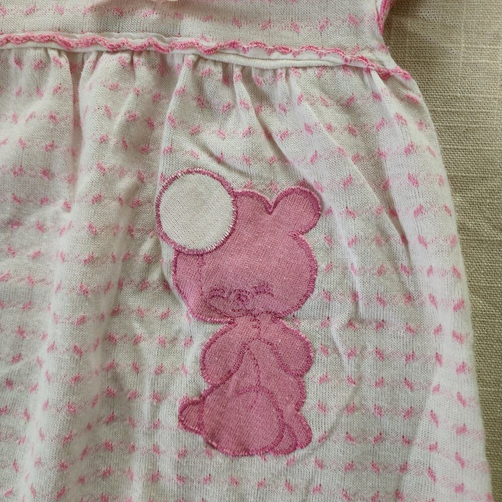 Vintage Healthtex Pink Bear Onesie 9 months - Picture 5 of 8